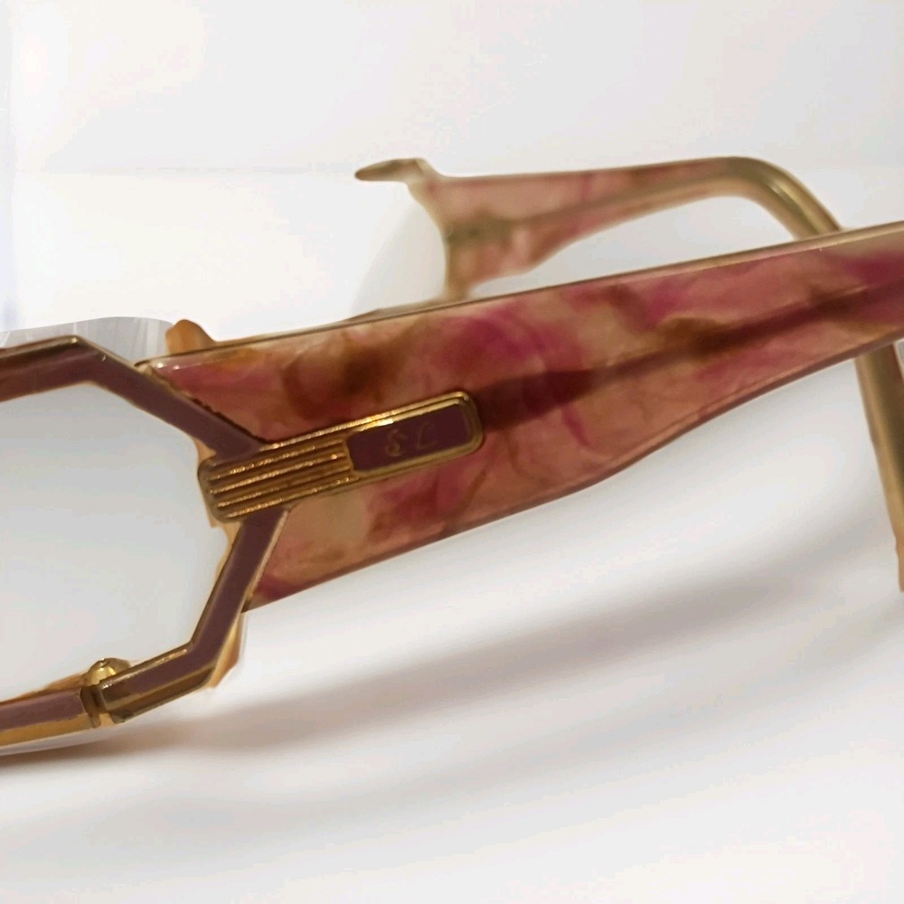 SL Gold & Marble Pink Vintage Eyeglass - Picture 8 of 12